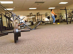 Poured Rubber Surfacing Gym & Exercise Facility